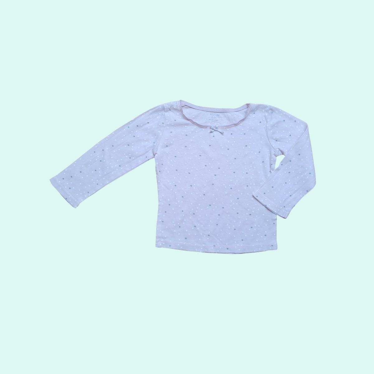 T-shirt manche longue KIABI rose clair – 2/3 ans – Imprimé étoile