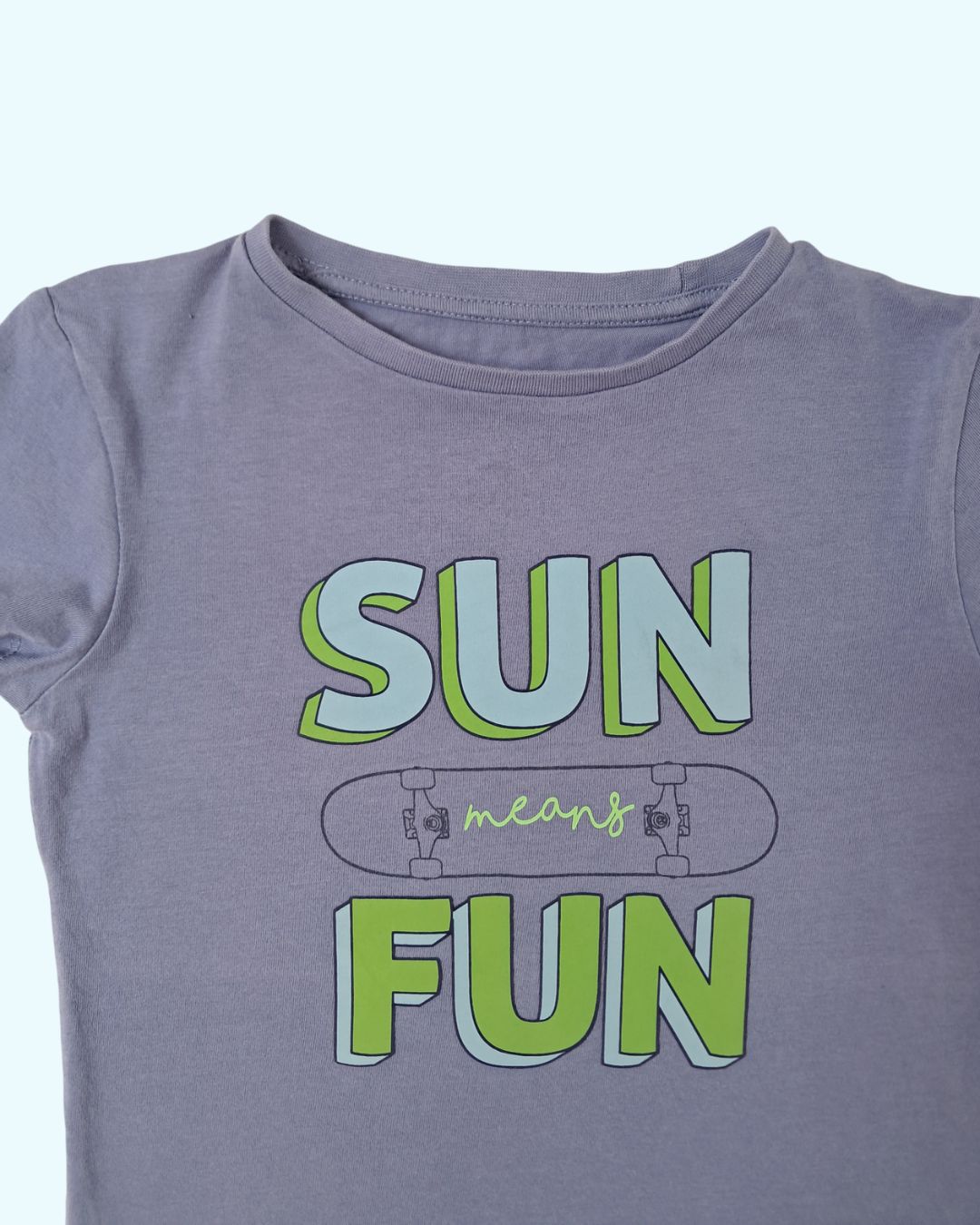 T-shirt garçon bleu - 4/5 ans - sun fun