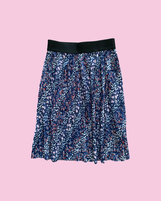 Jupe fille ONLY bleu - 5/6 ans - imprimé fleurs