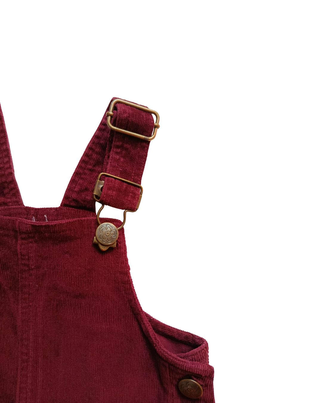 Robe salopette Lili Marelle bordeaux – 3 ans – bretelles réglables