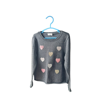 Pull ORCHESTRA gris – 4 ans – Coeur strass