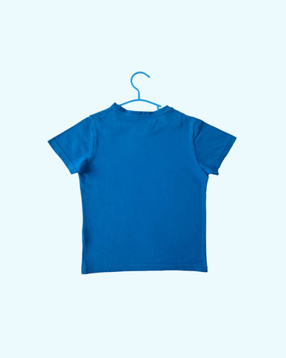 T-shirt garçon ORCHESTRA bleu – 8 ans – uni
