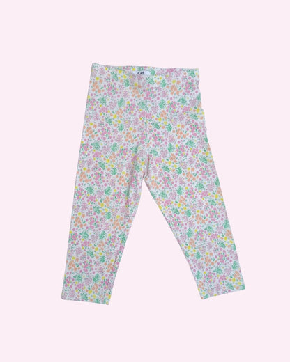 Legging fille LA HALLE multicolore – 8 ans – imprimé fleuri