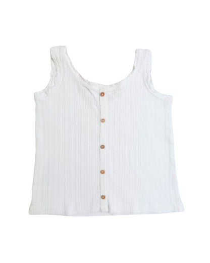 Débardeur fille Zara blanc – 4/5 ans