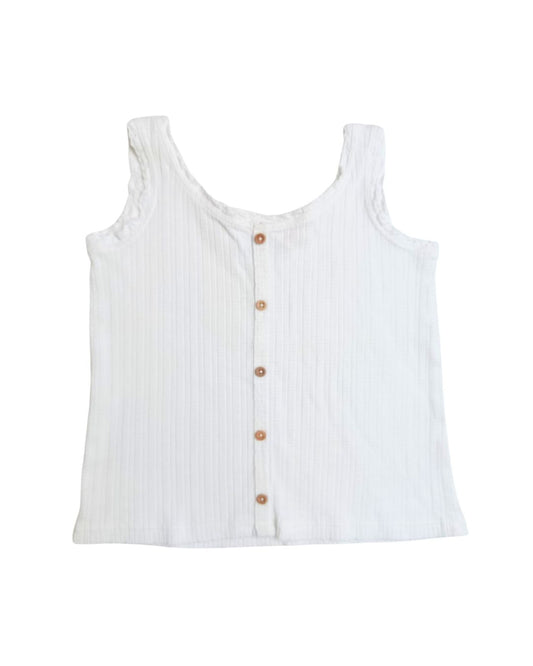 Débardeur fille Zara blanc – 4/5 ans