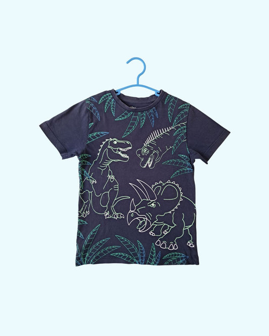 T-shirt garçon GÉMO bleu marine – 8 ans – dinosaures