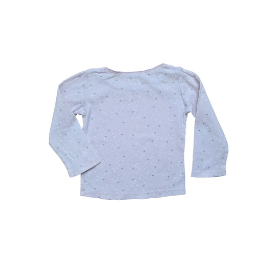 T-shirt manche longue KIABI rose clair – 2/3 ans – Imprimé étoile