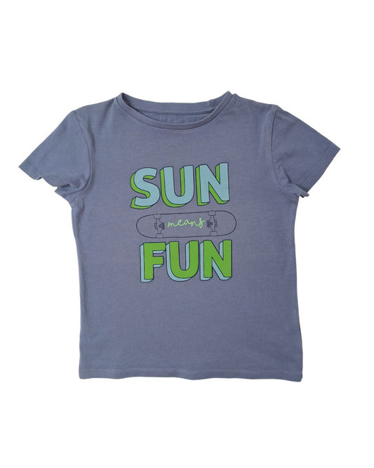 T-shirt garçon bleu - 4/5 ans - sun fun