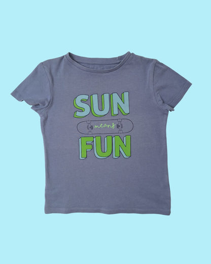 T-shirt garçon bleu - 4/5 ans - sun fun