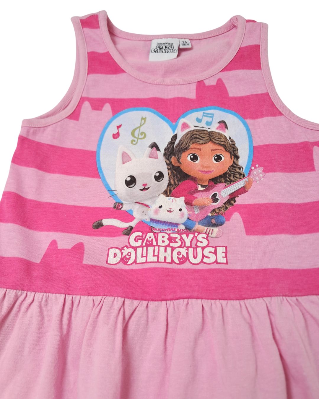 Robe rose Gabby Chat - 3 ans