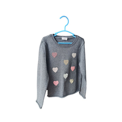 Pull ORCHESTRA gris – 4 ans – Coeur strass