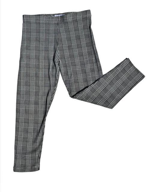 Legging fille LA HALLE noir et blanc – 4 ans – motif carreaux
