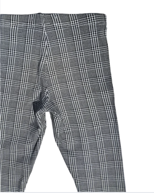 Legging fille LA HALLE noir et blanc – 4 ans – motif carreaux
