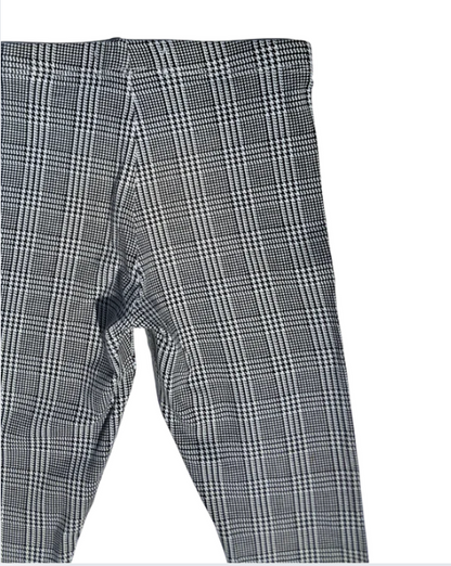 Legging fille LA HALLE noir et blanc – 4 ans – motif carreaux