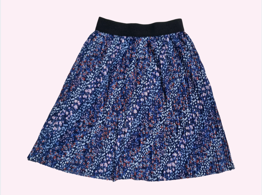 Jupe fille ONLY bleu - 5/6 ans - imprimé fleurs