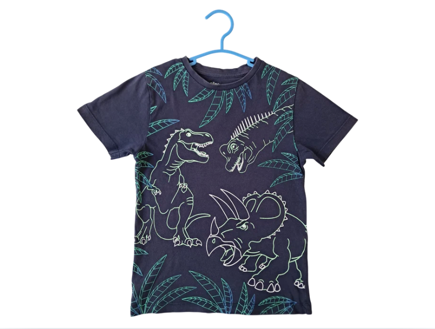 T-shirt garçon GÉMO bleu marine – 8 ans – dinosaures