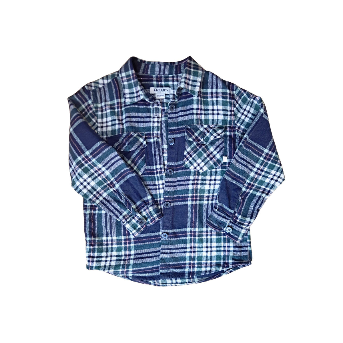 Chemise  CREEKS  bleu – 5 ans – à rayures