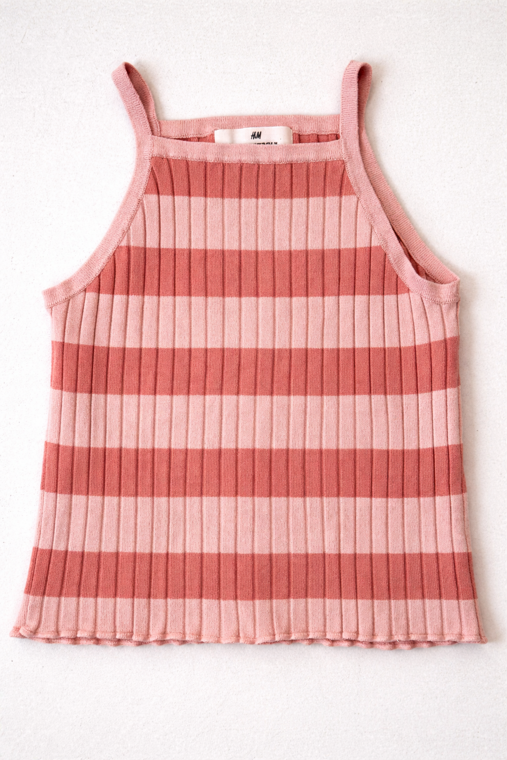 Ensemble fille débardeur + short H&M rose – 7/8 ans