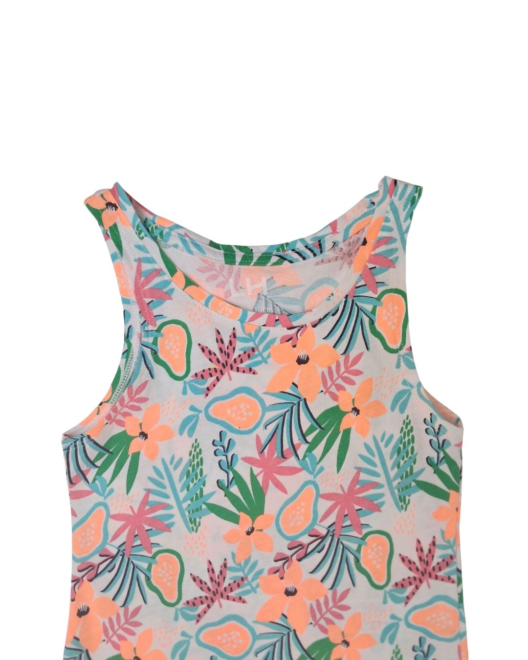 Débardeur fille LA HALLE  multicolore – 5 ans – imprimé nature