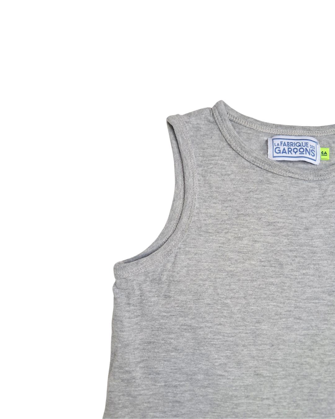 Débardeur garçon LA FABRIQUE DES GARÇONS gris– 4 ans – uni