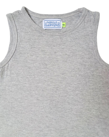 Débardeur garçon LA FABRIQUE DES GARÇONS gris– 4 ans – uni