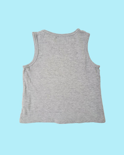 Débardeur garçon LA FABRIQUE DES GARÇONS gris– 4 ans – uni
