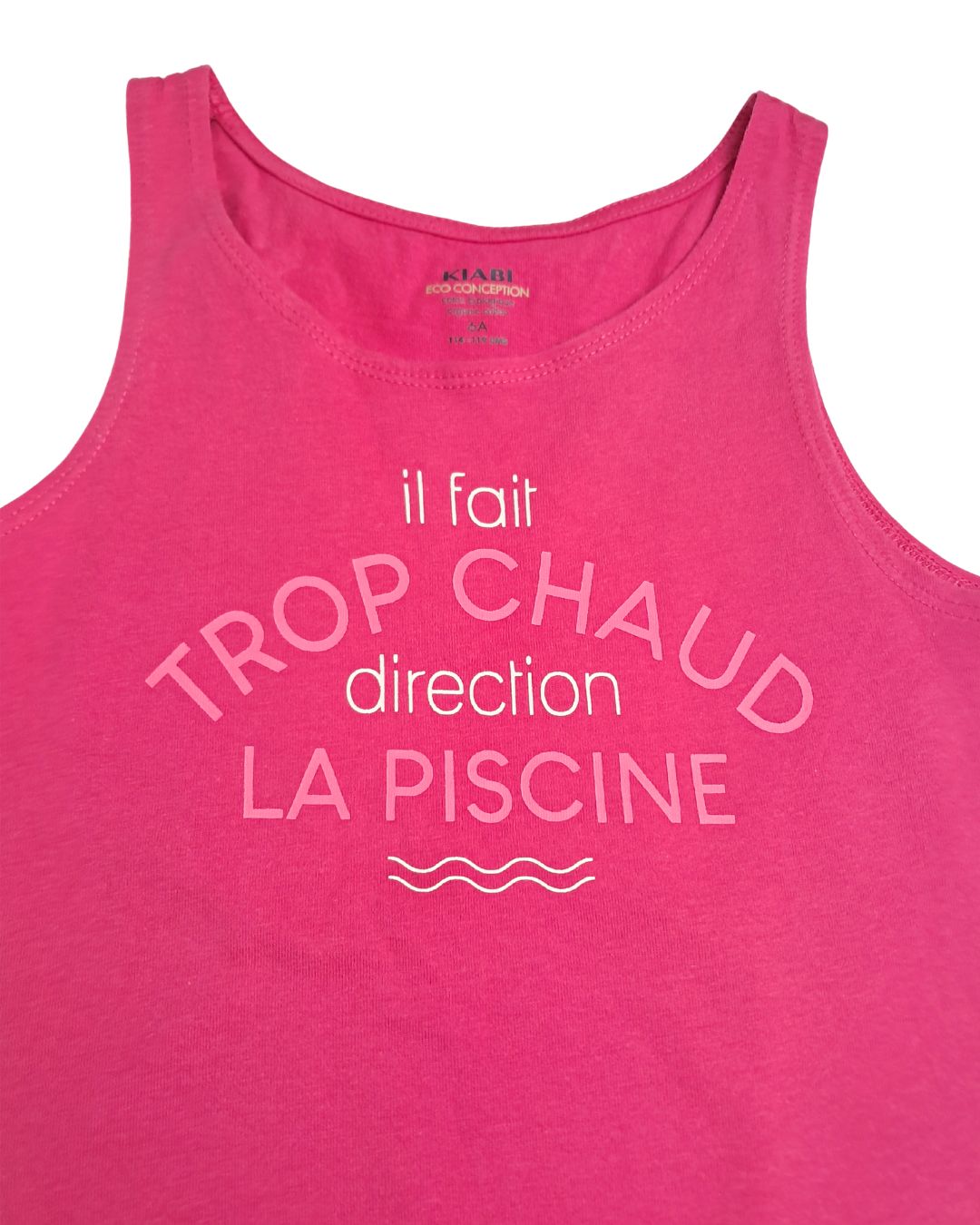Débardeur fille KIABI rose – 6 ans – Direction la piscine