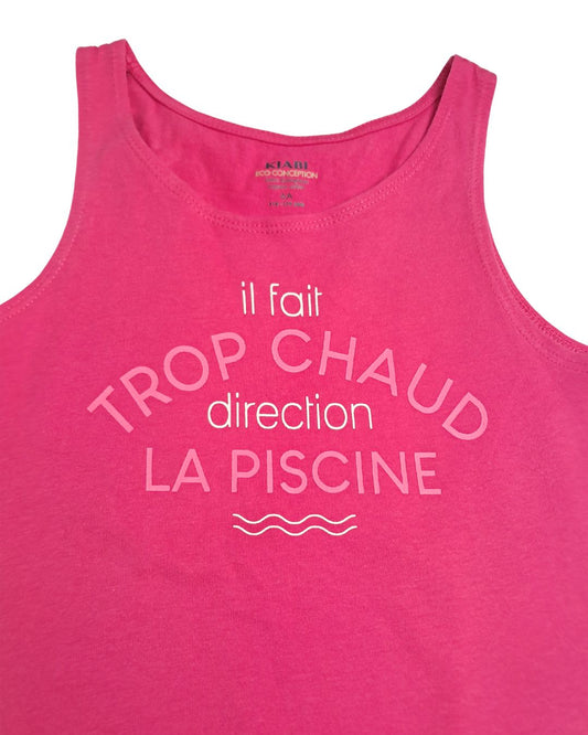 Débardeur fille KIABI rose – 6 ans – Direction la piscine