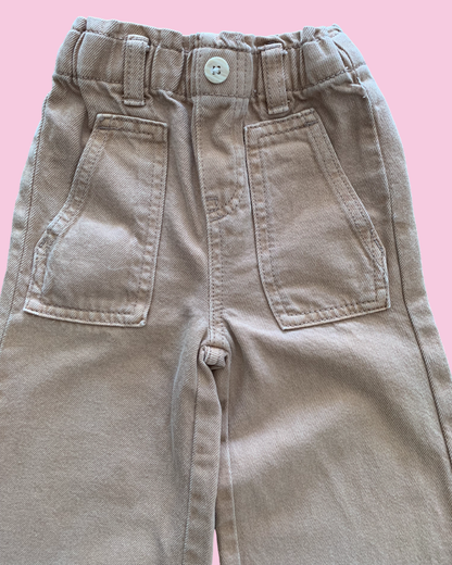 Pantalon fille beige - 4 ans