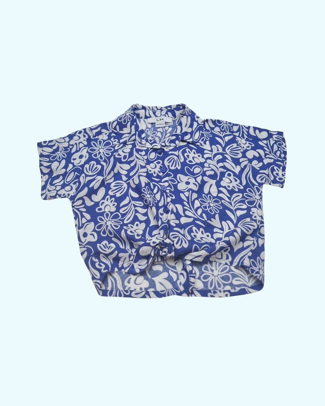 Ensemble fille LA HALLE bleu – 4 ans – imprimé fleuri