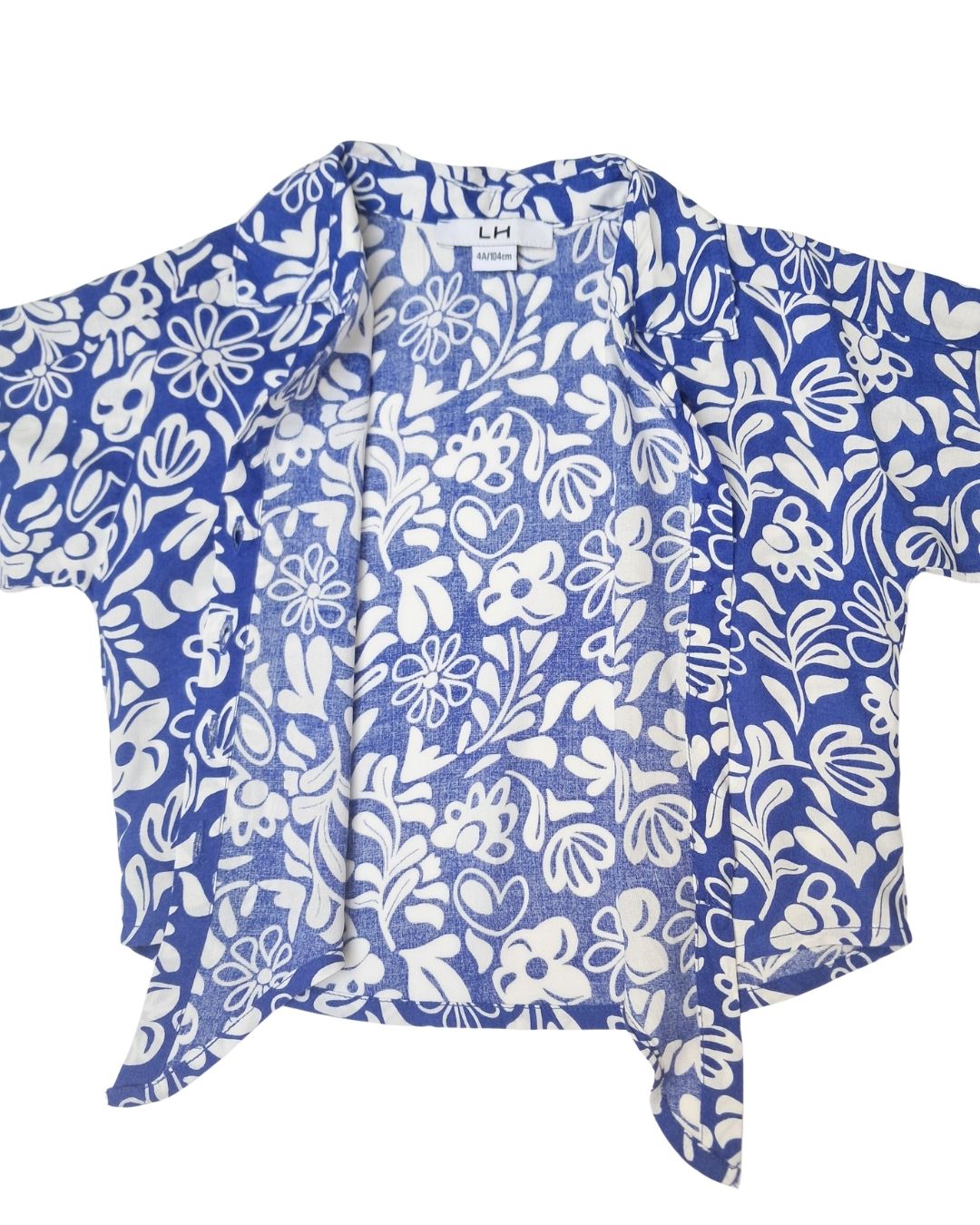 Ensemble fille LA HALLE bleu – 4 ans – imprimé fleuri