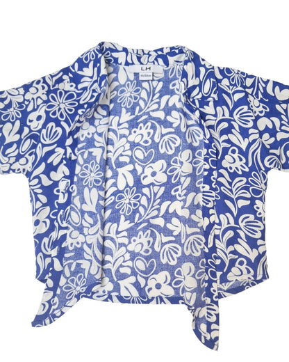 Ensemble fille LA HALLE bleu – 4 ans – imprimé fleuri