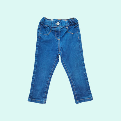 Pantalon KIABI bleu – 24 mois – Imitation jeans