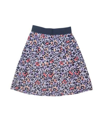 Jupe fille multicolore – 5–6 ans – imprimé léopard coloré