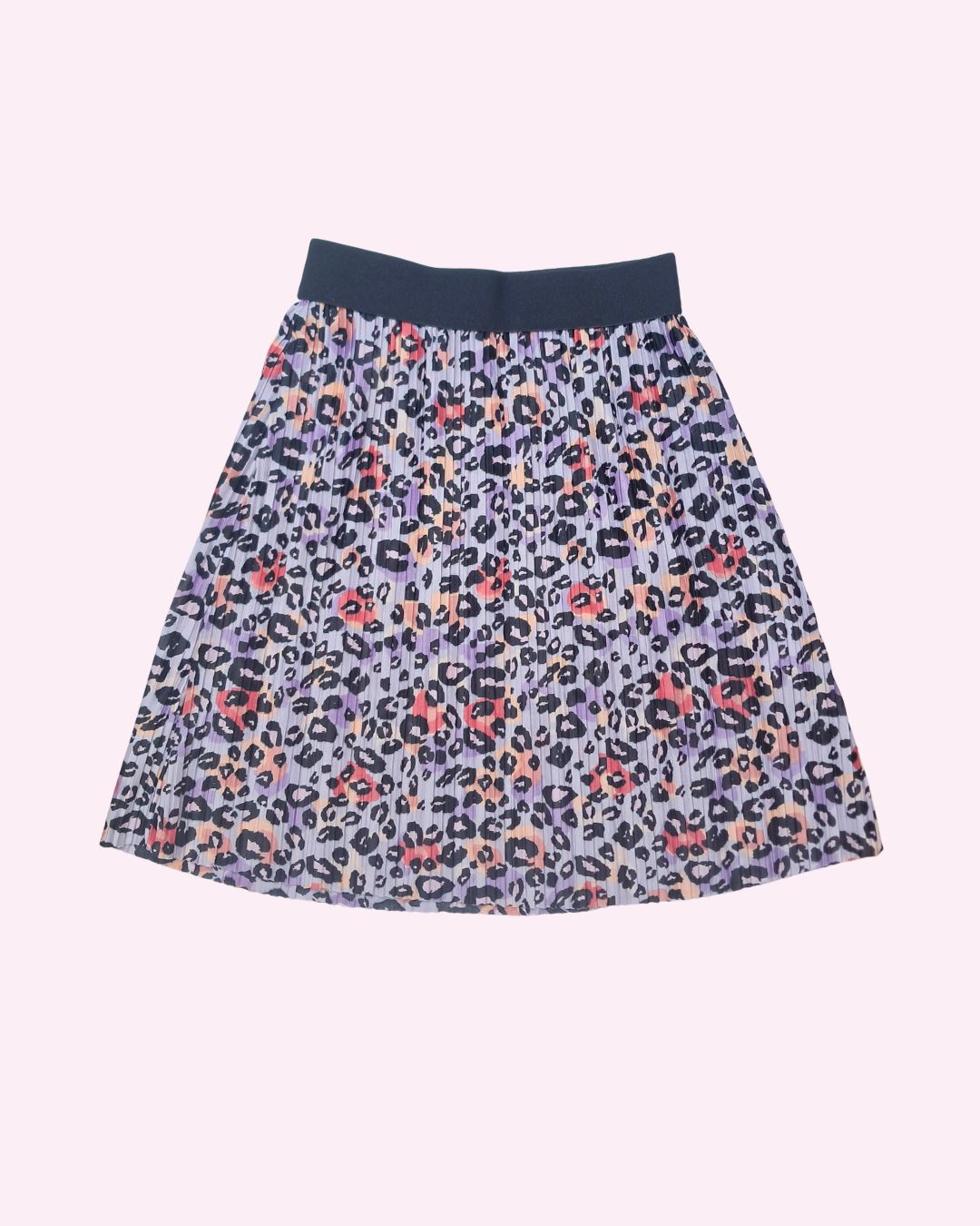 Jupe fille multicolore – 5–6 ans – imprimé léopard coloré