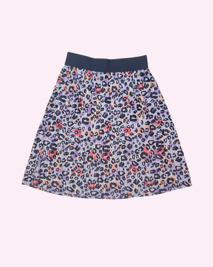 Jupe fille multicolore – 5–6 ans – imprimé léopard coloré