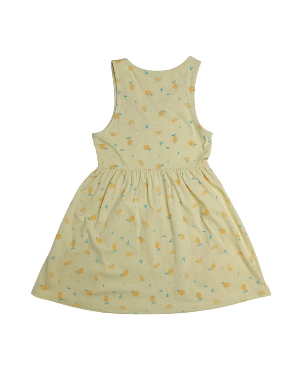 Robe fille KIABI jaune – 6 ans – imprimé fruits