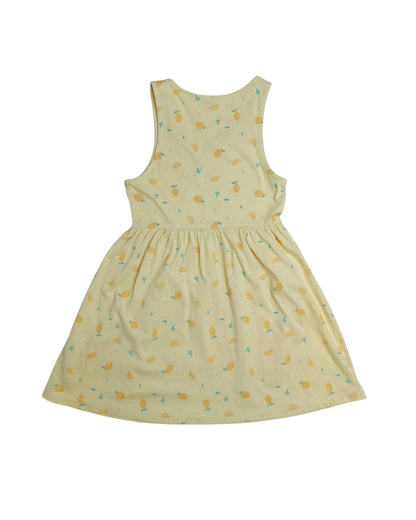 Robe fille KIABI jaune – 6 ans – imprimé fruits