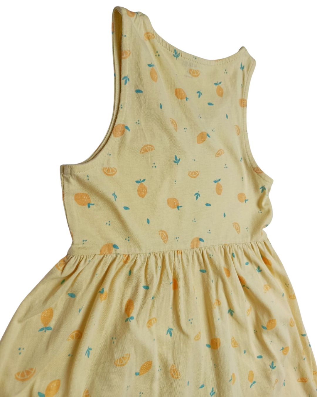 Robe fille KIABI jaune – 6 ans – imprimé fruits