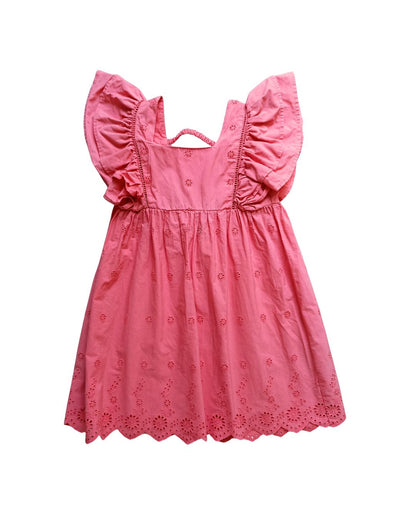 Robe fille KIABI rose corail – 6 ans