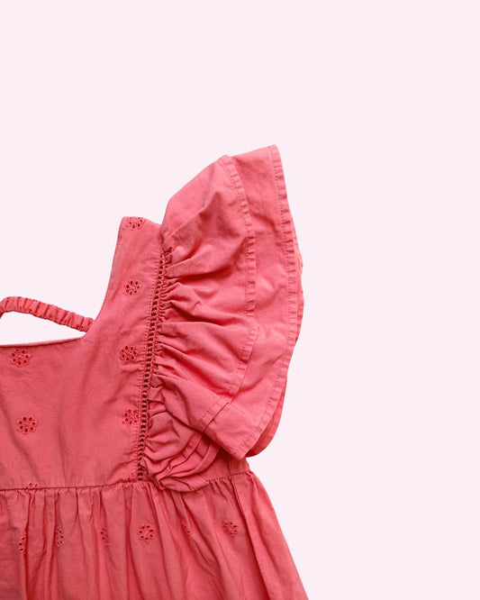 Robe fille KIABI rose corail – 6 ans