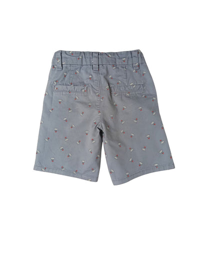 Short garçon KIABI bleu gris – 4 ans – imprimé badminton