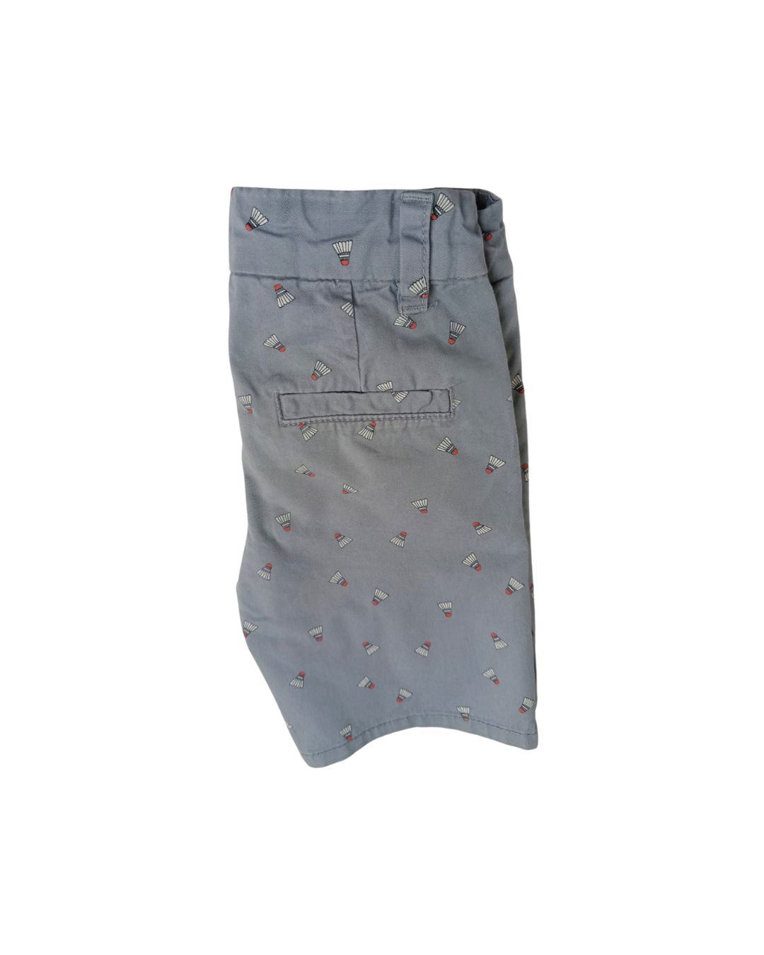 Short garçon KIABI bleu gris – 4 ans – imprimé badminton