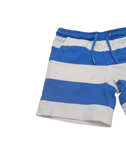 Short  garçon  OKAÏDI  bleu et blanc – 4 ans – rayures