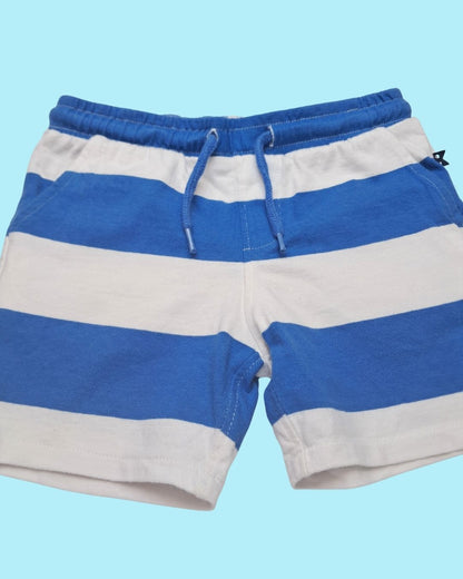 Short  garçon  OKAÏDI  bleu et blanc – 4 ans – rayures
