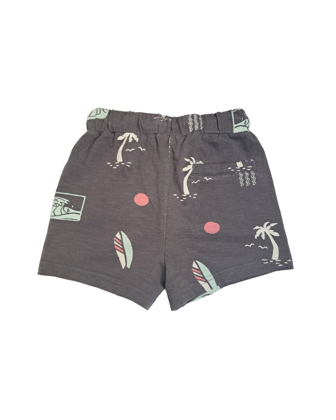 Short garçon KIABI marron – 4 ans – imprimé surf