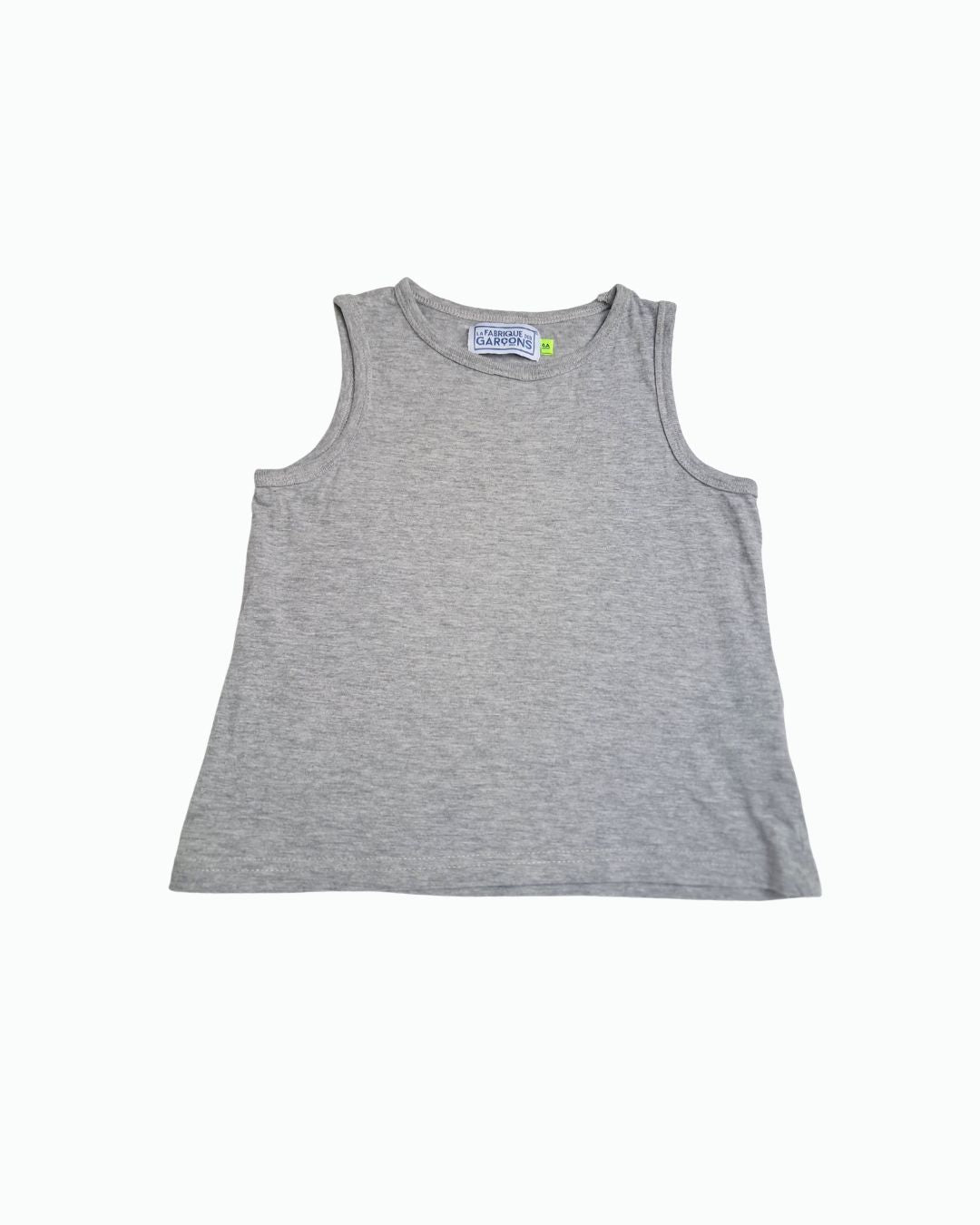 Débardeur garçon LA FABRIQUE DES GARÇONS gris– 4 ans – uni